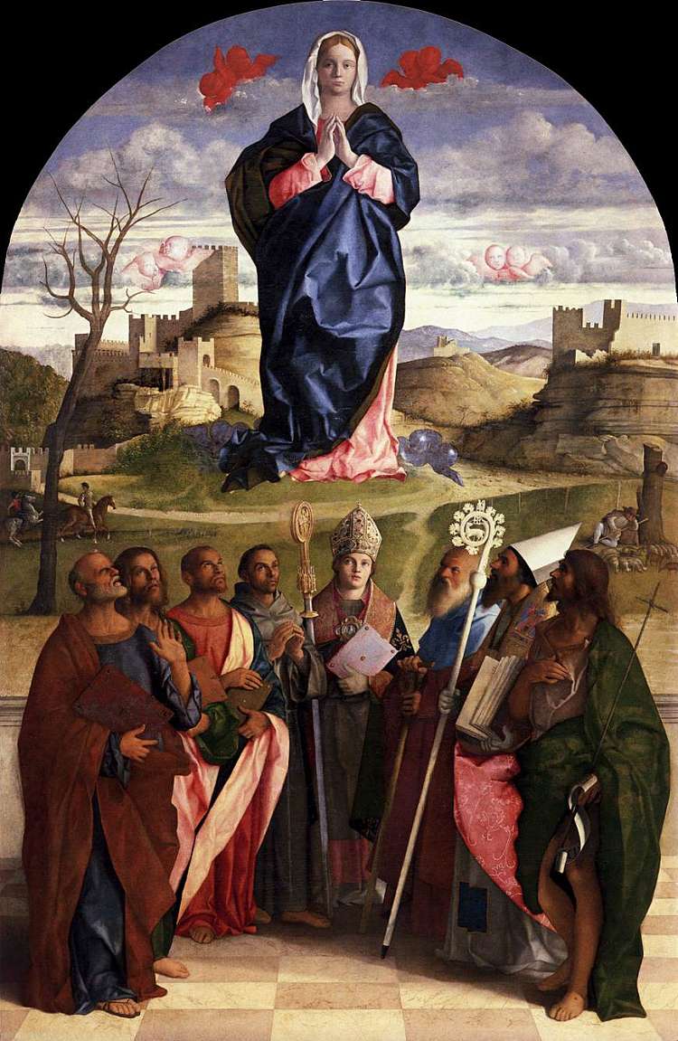圣母与圣徒的荣耀 Virgin in Glory with Saints (1510 - 1515)，乔凡尼·贝利尼