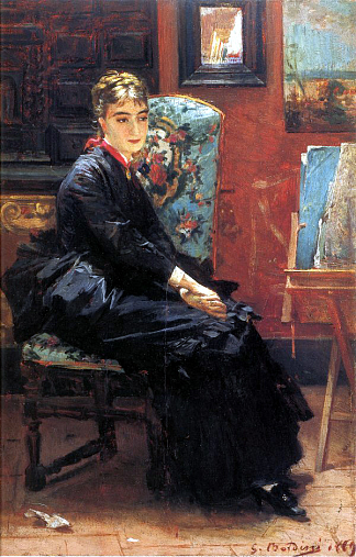 罗西娜·皮萨尼的肖像 Portrait of Rosina Pisani (1869)，乔瓦尼·波尔蒂尼