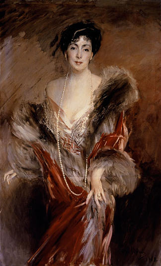 约瑟芬娜·德拉祖里斯夫人的肖像 Portrait of Madame Josephina A. de Errazuriz，乔瓦尼·波尔蒂尼