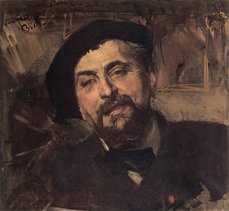 艺术家欧内斯特·昂热·杜埃兹的肖像 Portrait of the Artist Ernest Ange Duez (1896)，乔瓦尼·波尔蒂尼