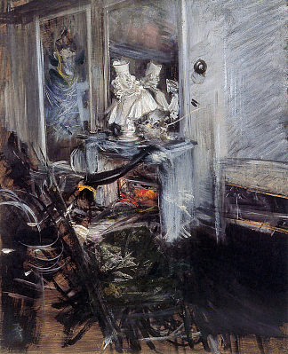 画家的房间 Room of the Painter (c.1899)，乔瓦尼·波尔蒂尼