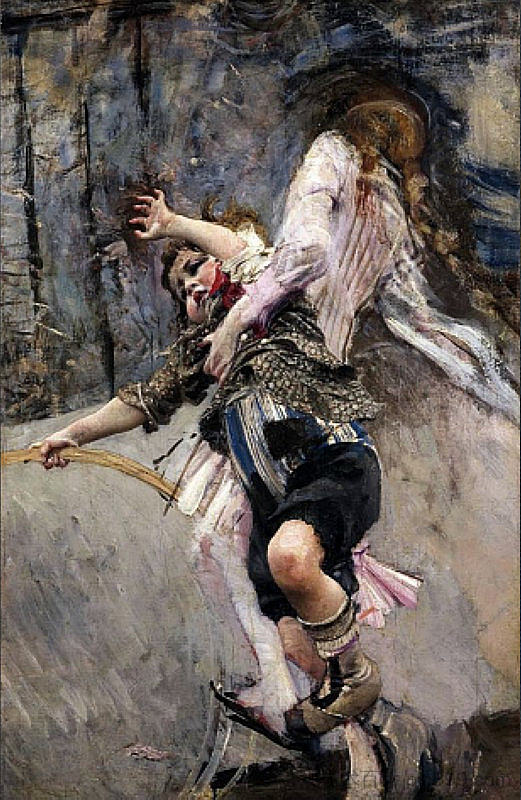 带箍的孩子 Child with a hoop (1881 - c.1886),乔瓦尼·波尔蒂尼