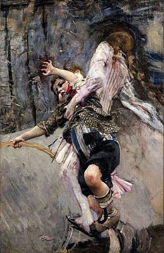 带箍的孩子 Child with a hoop (1881 – c.1886)，乔瓦尼·波尔蒂尼