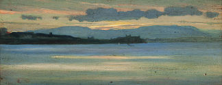 内图诺的日出 Sunrise at Nettuno (1893)，乔瓦尼（尼诺）科斯塔