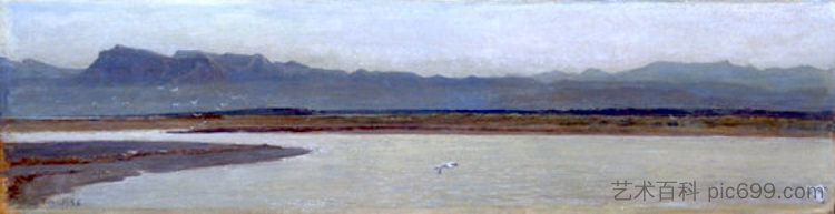 阿尔诺河口 Mouth of the Arno (c.1895)，乔瓦尼（尼诺）科斯塔