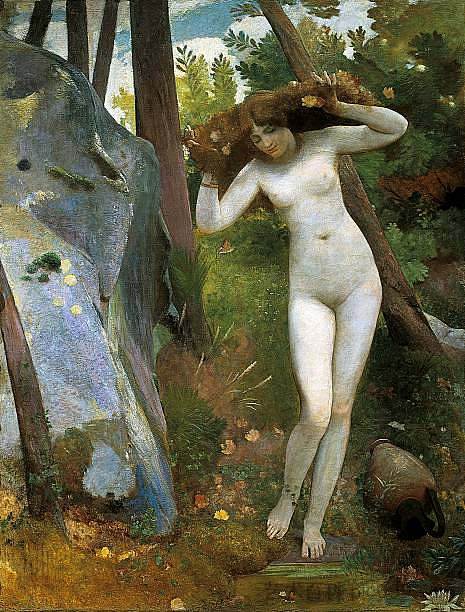 在源头(树林里的仙女) At the source (the nymph in the woods),乔瓦尼(尼诺)科斯塔