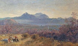 来自圣罗索尔的阿普安阿尔卑斯山 The Apuan Alps from San Rossore (1867 – 1870)，乔瓦尼（尼诺）科斯塔