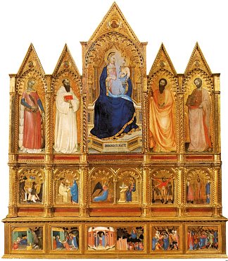 多联画与麦当娜和圣徒 Polyptych with Madonna and Saints (1355)，乔瓦尼（来自米兰）