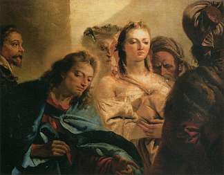 基督与 Christ and the Adulteress (1751)，乔万尼·多米尼克·提埃波罗