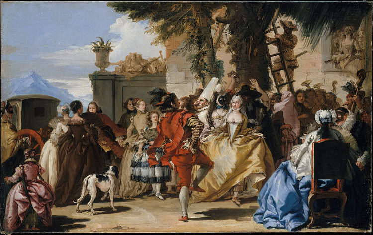 乡村舞蹈 A dance in the country (c.1755),乔万尼·多米尼克·提埃波罗
