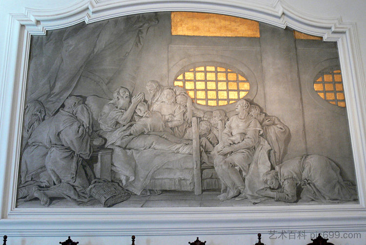 垂死的雅各在祝福他的儿子 Dying Jacob is blessing his sons,乔万尼·多米尼克·提埃波罗