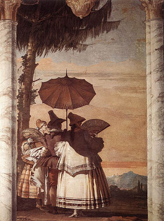 夏日漫步 Summer Stroll (1757)，乔万尼·多米尼克·提埃波罗