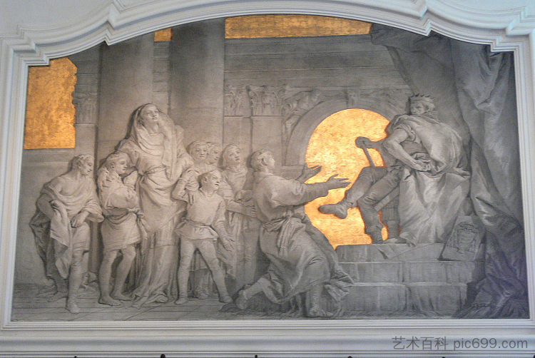 马加比七兄弟被安提阿古斯四世判处死刑 The seven Maccabee brothers are condemned to death by Antiochus IV,乔万尼·多米尼克·提埃波罗