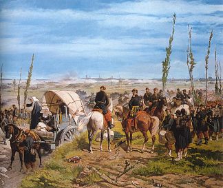 洋红色战役后的意大利营地 The Italian camp after the Battle of Magenta (1861 – 1862)，乔瓦尼·法托里