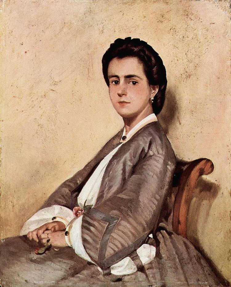 艺术家表弟的肖像 Portrait of the artist's cousin (1861)，乔瓦尼·法托里