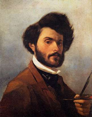 自画像 Self-portrait (1854)，乔瓦尼·法托里