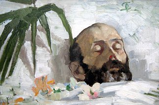 死者的肖像 Portrait of a dead man (1884)，乔凡尼·塞冈提尼