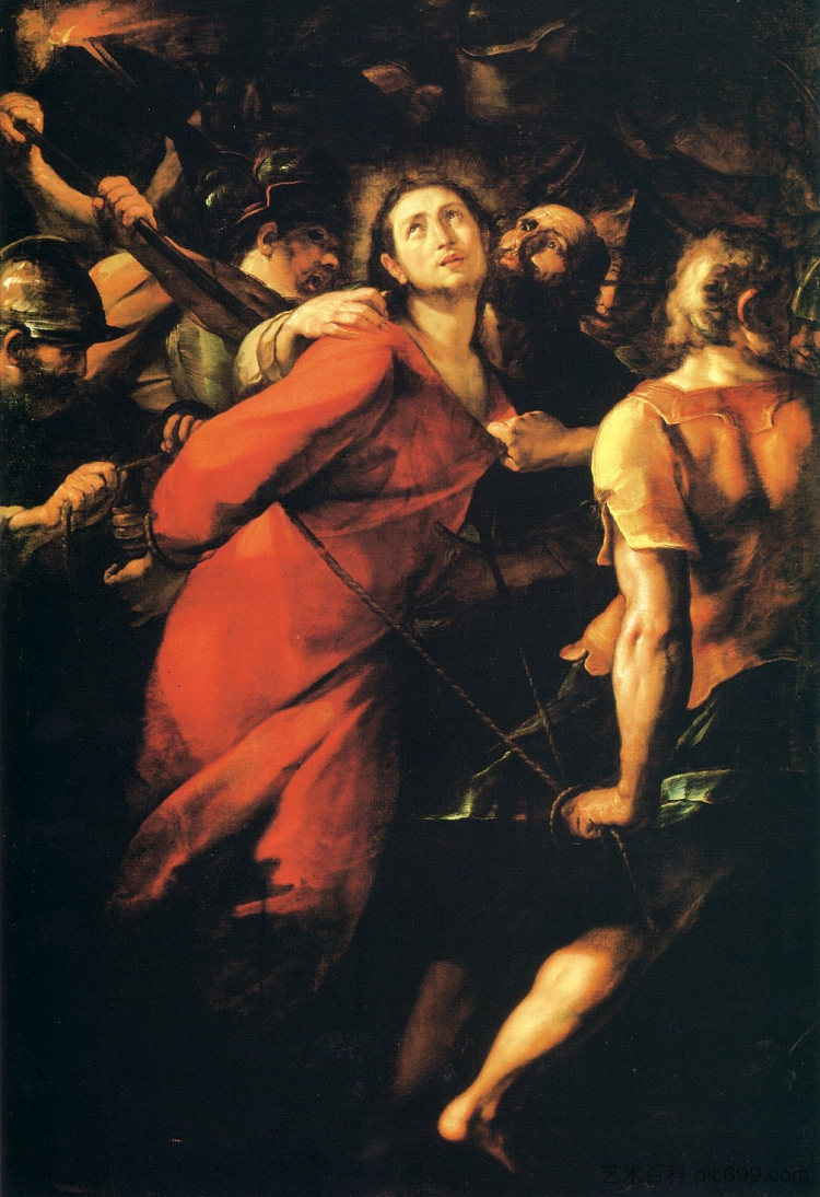 基督的俘虏 Cattura Di Cristo (c.1616 - c.1620),朱利奥·切萨雷·普罗卡奇尼