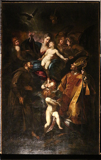 卡里尼亚诺的圣玛丽亚苏泰 Santa Maria Assunta Di Carignano (c.1620)，朱利奥·切萨雷·普罗卡奇尼