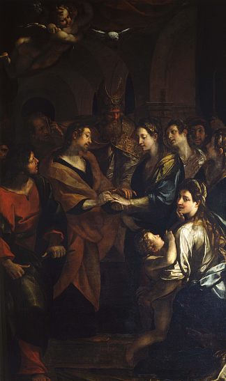 圣母的婚姻 Sposalizio Della Vergine (c.1617)，朱利奥·切萨雷·普罗卡奇尼