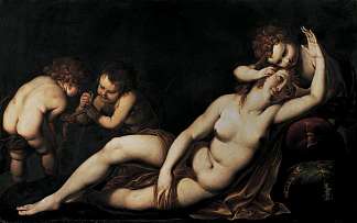 维纳斯和丘比特 Venus and Cupid (c.1620 – c.1625)，朱利奥·切萨雷·普罗卡奇尼