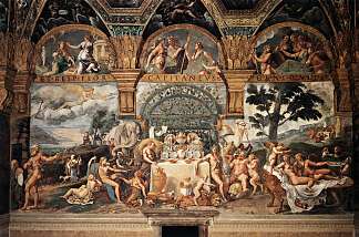 阿莫尔和普赛克的宴会 Banquet of Amor and Psyche (c.1527 – c.1530; Mantua,Italy                     )，朱利奥·罗马诺