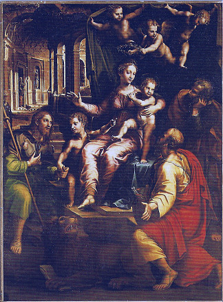 另类富格尔 Alterpiece Fugger (c.1521 – c.1522; Italy                     )，朱利奥·罗马诺