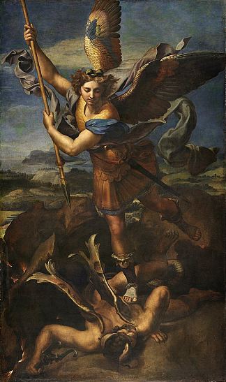 圣迈克尔战胜撒旦 Saint Michael Vanquishing Satan (1518)，朱利奥·罗马诺