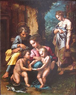 神圣家族 The Holy Family (1520; Italy                     )，朱利奥·罗马诺