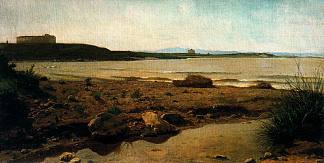 卡斯蒂利翁切洛的码头 Marina in Castiglioncello (1863)，朱塞佩·阿巴蒂