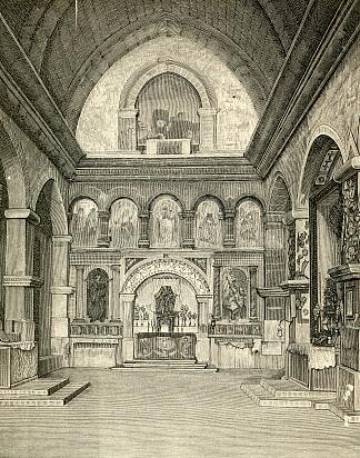 圣尼古拉斯教堂内部 Interno Della Chiesa Di San Nicola (1893)，朱塞佩·巴贝里斯