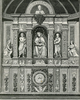 乔瓦尼的釉面陶土祭坛，安德里亚·德拉·罗比亚 Altare in Terracotta Smaltata Di Giovanni Di Andrea Della Robbia (1898)，朱塞佩·巴贝里斯