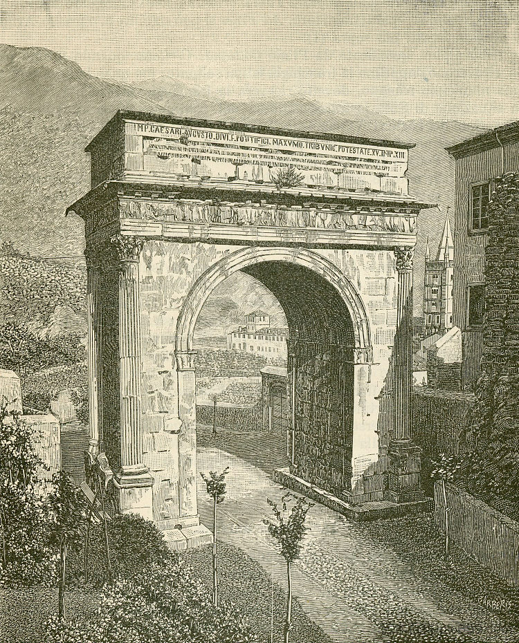 苏萨的凯撒奥古斯都拱门 Arco Di Cesare Augusto a Susa (1890)，朱塞佩·巴贝里斯