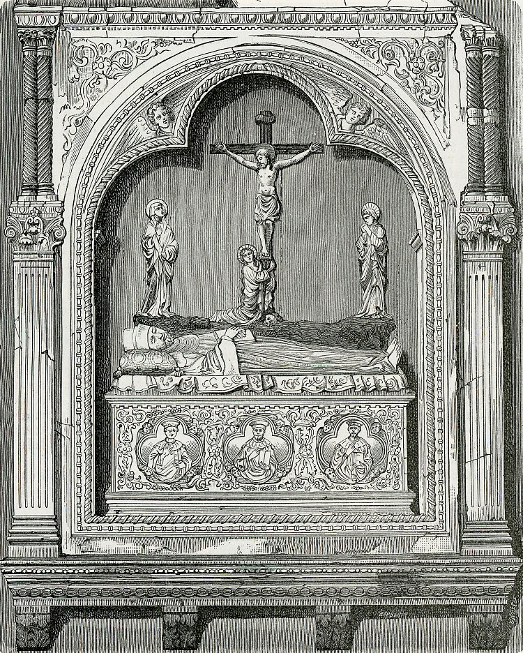 混乱的陵墓。罗泽罗，在圣弗朗西斯科教堂 Mausoleo Di Mess. Rozzello, Nella Chiesa Di San Francesco (1895)，朱塞佩·巴贝里斯