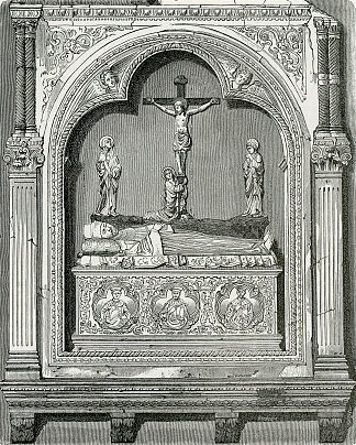 混乱的陵墓。罗泽罗，在圣弗朗西斯科教堂 Mausoleo Di Mess. Rozzello, Nella Chiesa Di San Francesco (1895)，朱塞佩·巴贝里斯