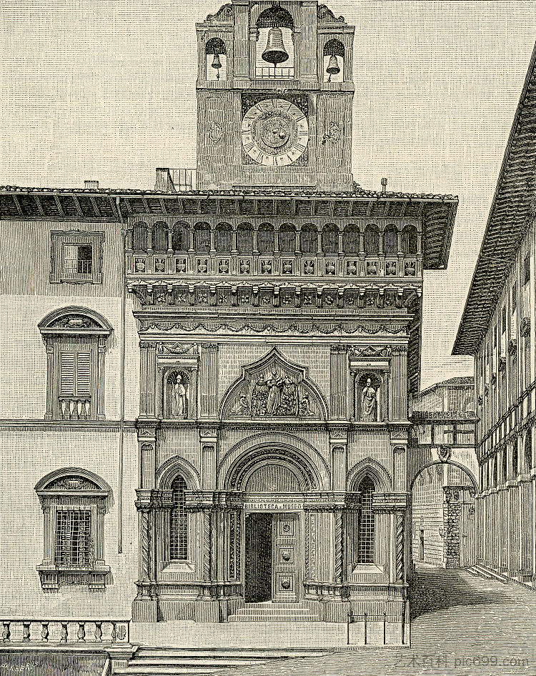 兄弟会宫 Palazzo Della Fraternita (1895)，朱塞佩·巴贝里斯