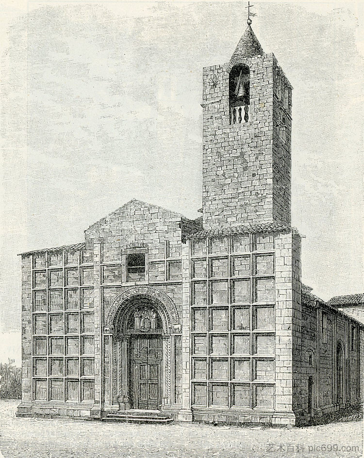 圣文森特和阿纳斯塔修斯教堂 Chiesa Dei Santi Vincenzo Ed Anastasio (1898)，朱塞佩·巴贝里斯