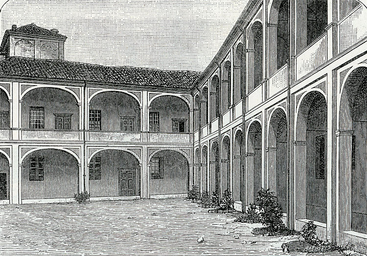 神学院庭院 Cortile Del Seminario (1890)，朱塞佩·巴贝里斯