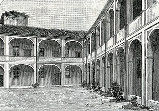 神学院庭院 Cortile Del Seminario (1890)，朱塞佩·巴贝里斯