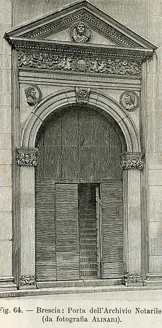 公证档案门 Porta Dell’archivio Notarile (1897)，朱塞佩·巴贝里斯