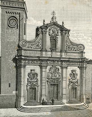 大教堂的外墙 Facciata Del Duomo (1893)，朱塞佩·巴贝里斯