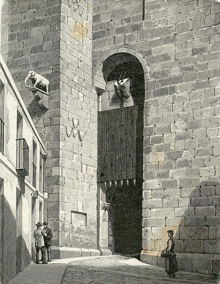 带门廊的大象塔 Torre Dell’elefante Con Saracinesca (1895)，朱塞佩·巴贝里斯
