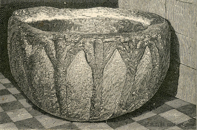 圣斯皮里托修道院的石瓶，用作洗礼字体 Vaso in Pietra Nella Badia Di S. Spirito, Che Serviva Di Fonte Battesimale (1892)，朱塞佩·巴贝里斯