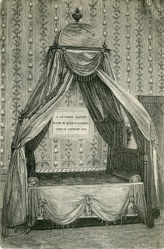 维托里奥·阿尔菲力出生的房间 Camera Ove Nacque Vittorio Alfieri (1890)，朱塞佩·巴贝里斯