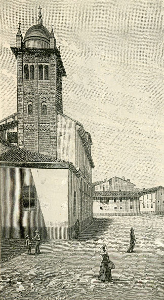 亚历山大乌尔苏拉教堂的钟楼 Campanile Della Chiesa Delle Orsoline in Alessandria (1890)，朱塞佩·巴贝里斯