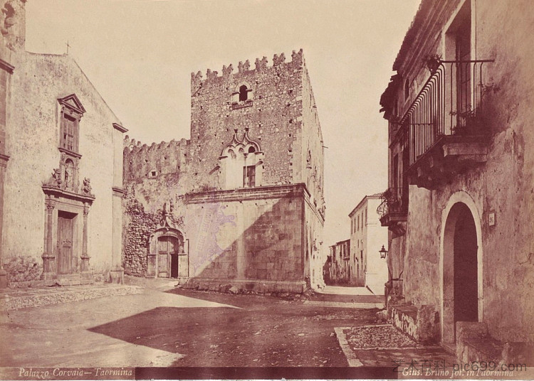 科尔瓦哈宫，陶尔米纳 Corvaja Palace, Taormina (c.1890 - c.1899)，朱塞佩·布鲁诺