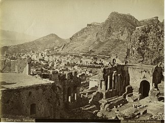 希腊剧院，陶尔米纳 Greek Theatre, Taormina (c.1890 – c.1899)，朱塞佩·布鲁诺