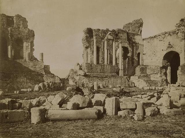 希腊剧院 - 陶尔米纳 Greek theatre - Taormina，朱塞佩·布鲁诺