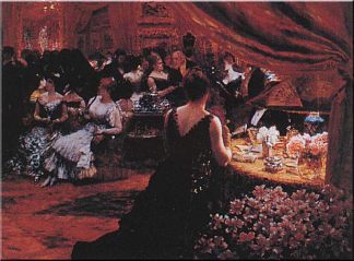 玛蒂尔德公主的沙龙 The Salon of Princess Mathilde (1883)，朱塞佩·德·尼蒂斯
