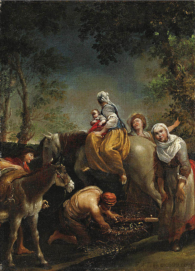 飞往埃及 The Flight into Egypt，朱塞佩·玛丽亚·克雷斯皮